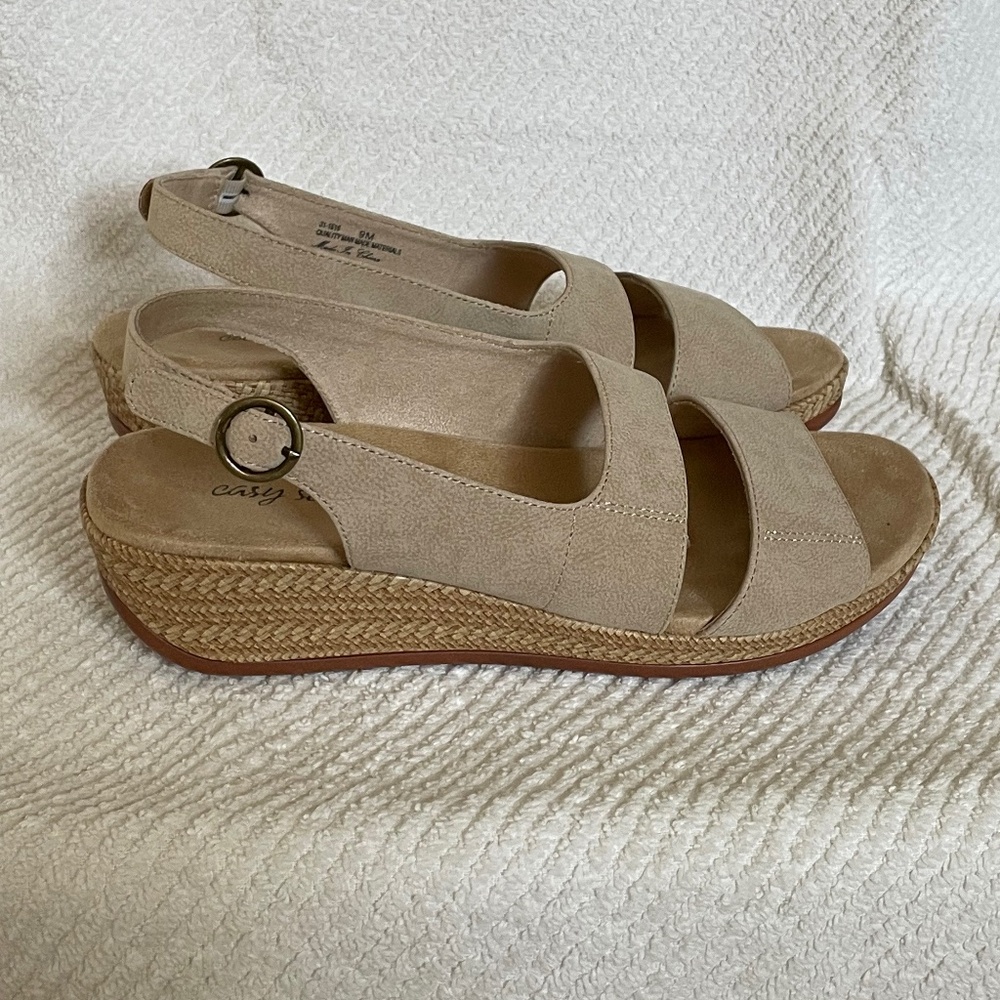 Easy Street Espadrille Sandals, New Size 9